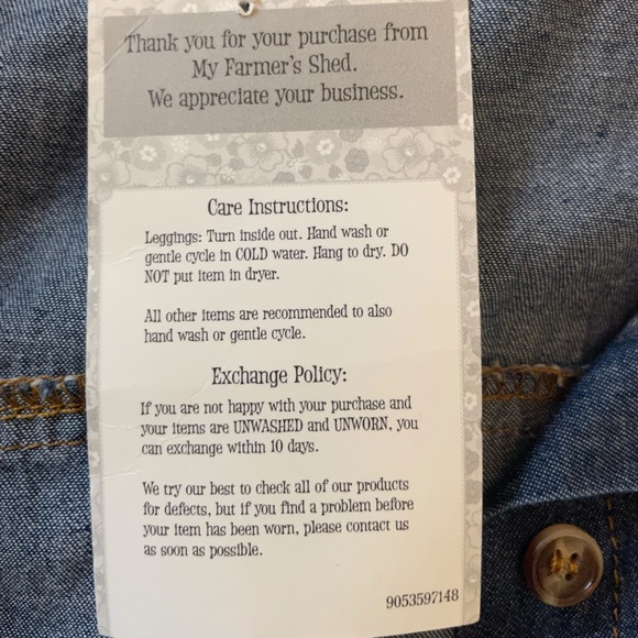 🌾NWT amazing farm girl jeans shirt - Picture 9 of 11